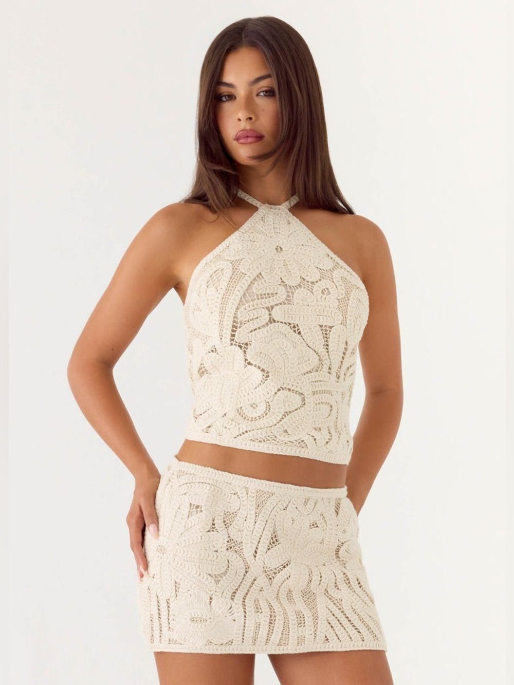 NWT Peppermayo Astor Halter Top - Ivory